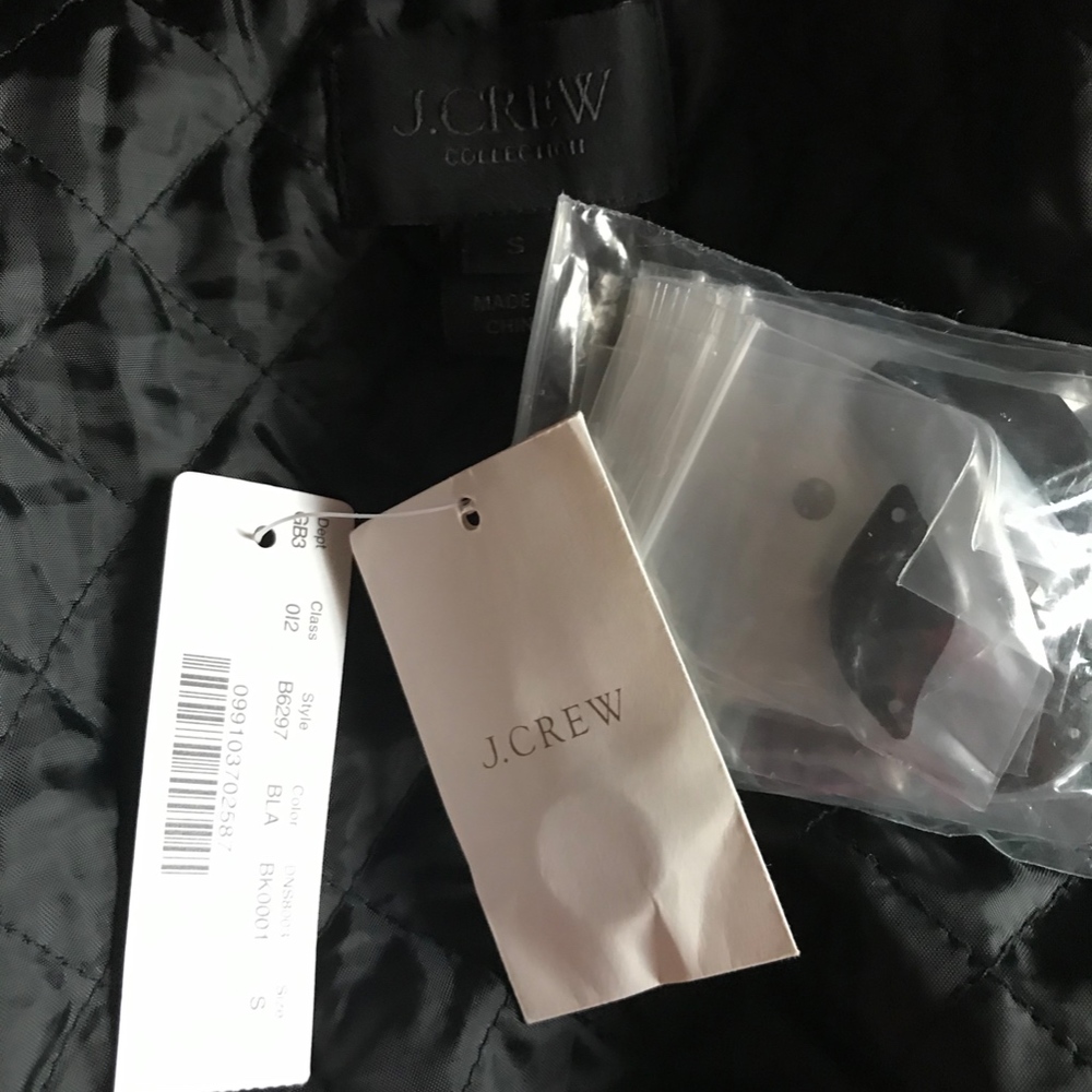 J.CREW COLLECTION SEQUIN-SLEEVE BOMBER JACKET S - Picture 7 of 8